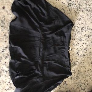 A black skirt
